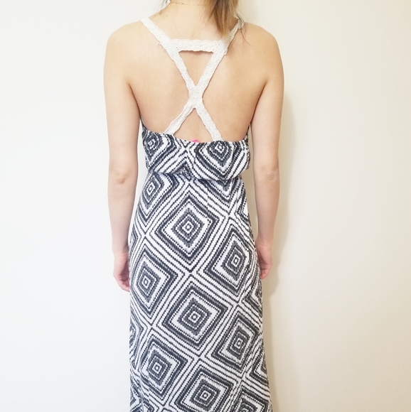 Maxi geometric summer dress - Picture 3 of 4